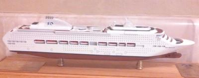 Hand Made Sun Princess Cruise Ship  Models Engraving Printing Hull Logo Printing