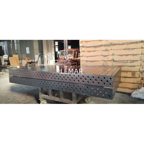 28mm Hole 3D Welding table 2400 x1200 x200mm Nitrided Finish 25mm Table Plate