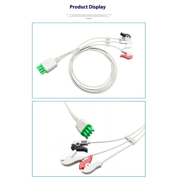 Beijing Maibang MB8000 Hailiying Te-4000X Tel100 Dynamic Telemetry EOS Disinfecting Type Compatible 3-Lead Medical Consumables