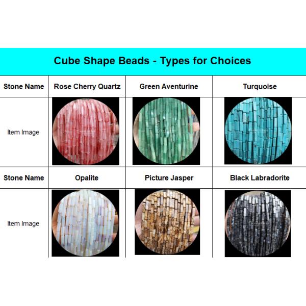 Aventurina verde natural Agata india rectangular de forma cuadrada Filamentos de cuentas de piedras preciosas para joyería DIY y energía curativa