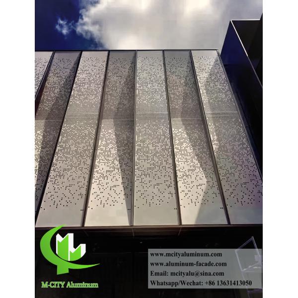Customizable 3D Design Perforated CNC Engraving Powder Coated Aluminum Facade Cladding Panel