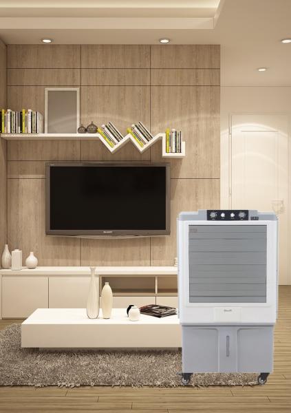 Refroidisseur d'air mobile portable avec capacité de réservoir élargie pour le rafraîchissement auxiliaire
