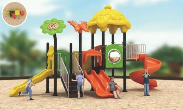 Eco friendly kids plastic spiral slide climbing playground for outdoor