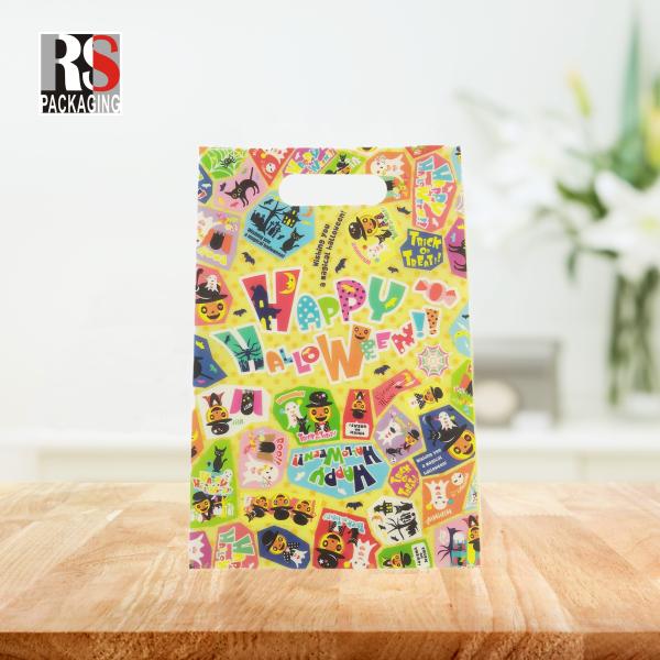 Пластиковая ручка торговая сумка перерабатываемая гравировка печать для бутика