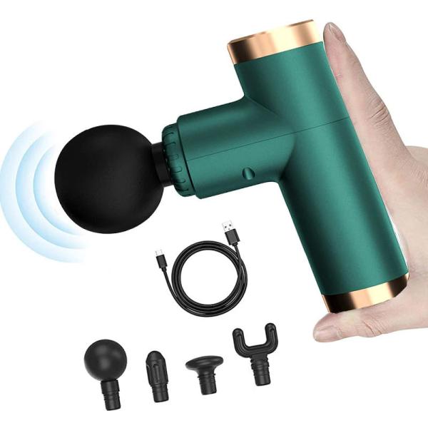 Relax Muscles with 4 Speeds Powerful Percussion Massage Gun 920g Mini Metal ABS Design
