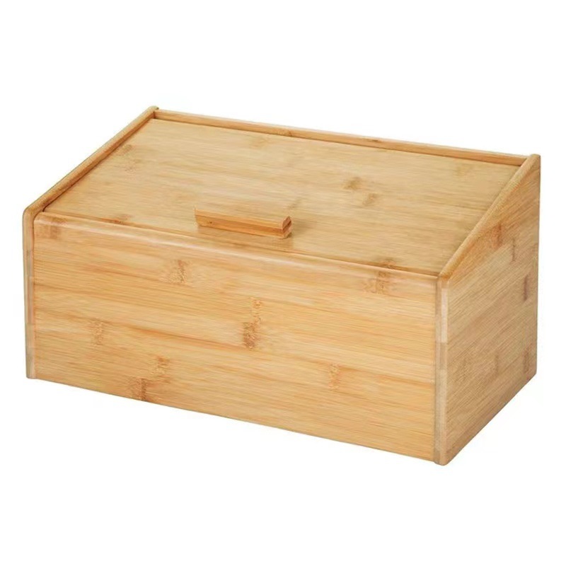 Clamshell Kitchen Supplies Storage Box Wooden Rectangle Storage Box Solid Wood Household Living Room Sundry Storage Box