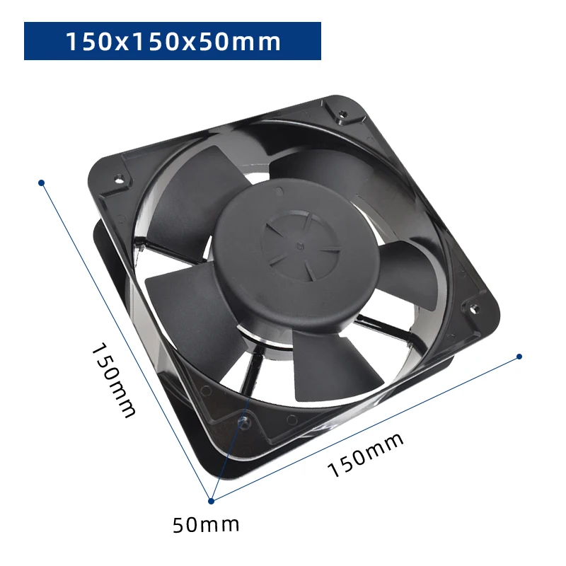 15050 Axial Fan 150*150*50mm Industrial Cabinet Cooling Fan for Chassis Cabinet Ventilation