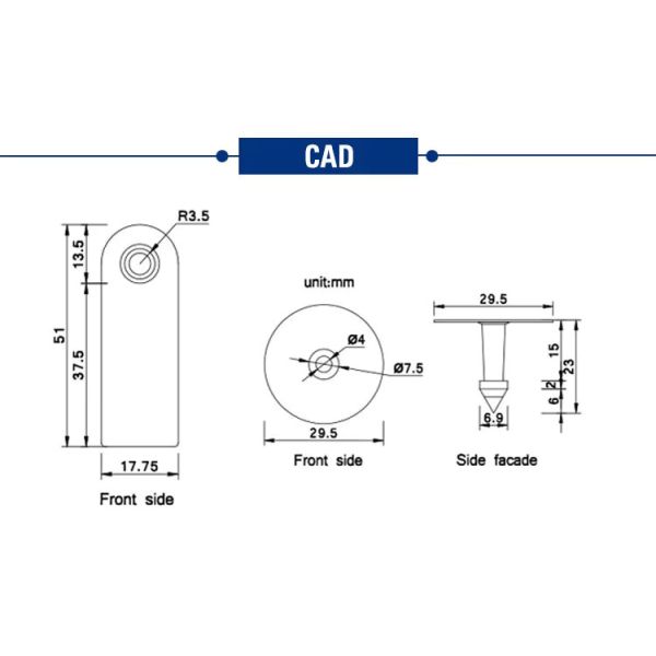 High Precision RFID Animal Ear Tag Mold with Long Mold Life and Multi-Cavity Design for Livestock Identification