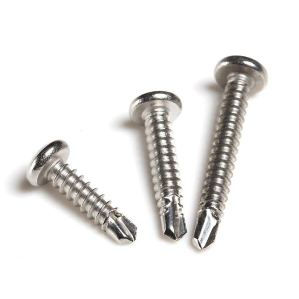 A2 A4 Galvanized Metal Drill Bit Tip Screws 3.5mm X 10mm - 6.3 X 200mm AS DIN7504N