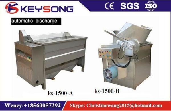 Small Scale Food Frying Machine For Fried Snacks Chips Production Line No Oil Smoke