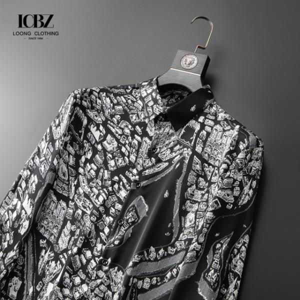 Colarinho simples, com manga longa, colorido, casual, com maior tamanho, camisa formal para homens.