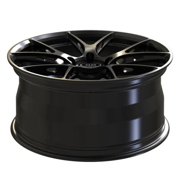 O preto do cetim 1 parte forjou as rodas os discos de 19inch que para Audi S5 Monoblock furam bordas luxuosas