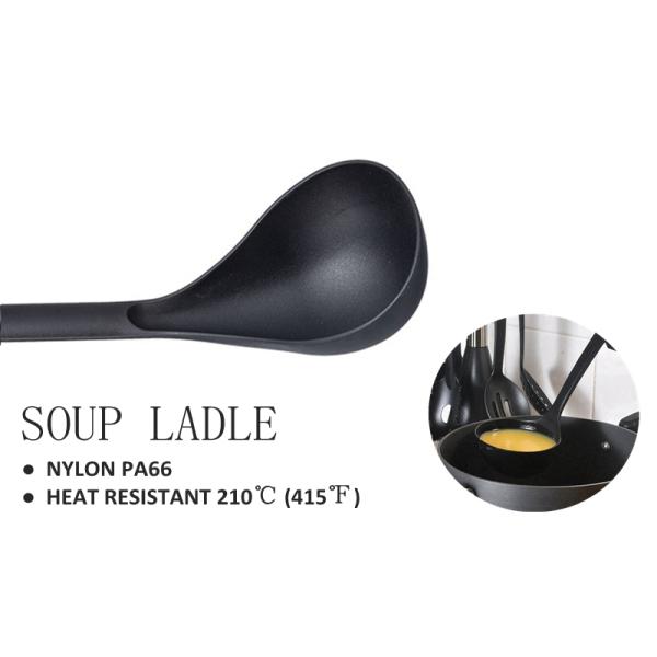Home Kitchen Nylon Kitchen Tool Set Non-stick Cookware Set with ISO9001 Attestation