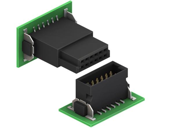 Conseil à grande vitesse de flottement de H 13.65mm pour embarquer des connecteurs 1.27mm