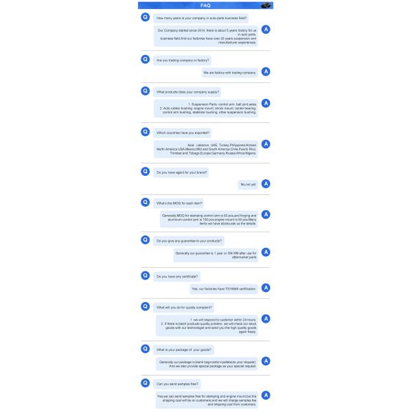 Вверху слева Tsx Нижняя рука управления для HONDA Accord 51360-Sda-A01 Буширование 2 Прочный дизайн