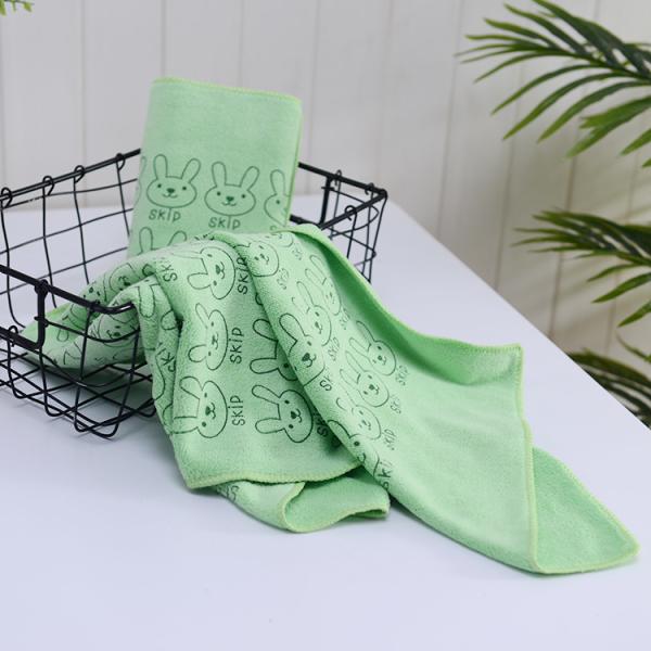 Быстросухое 35*75 см прямоугольное микроволокно печатное полотенце для мытья лица Полиэстерное волокно