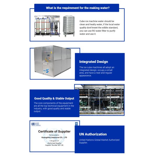 38*38*22 мм Кубик льда Размер Кубик соленой воды Ледовый станок с методом охлаждения водой