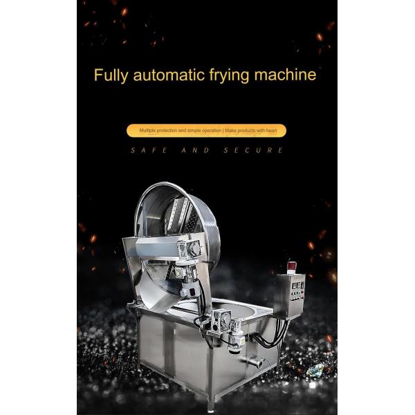 3600w Fully Automatic Batch Fryer for Potato Chips Production using Gas Frying Machine