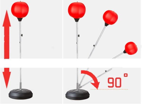 Reflex Punching Ball With Boxing Gloves Reflex Punching Bag For Kids And Adults Adjustable Fitness Speed Ball