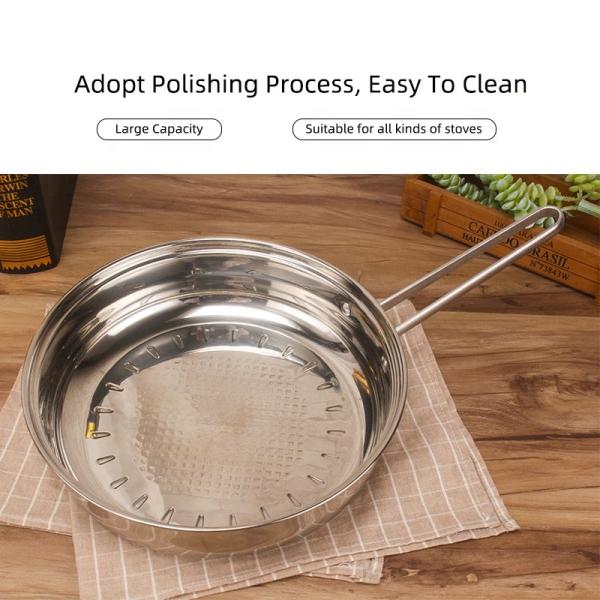 Custom Pots And Pans Pots Set Kitchen 12pcs Cooking Pots 3 Layer Bottom Ollas Stainless Steel Cookware Set
