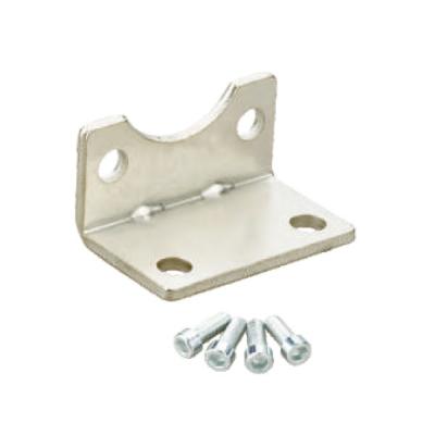 50 ~ 800mm / S Pneumatic Cylinder Accessories LB Foot Bracket With Screw Foot Mounting