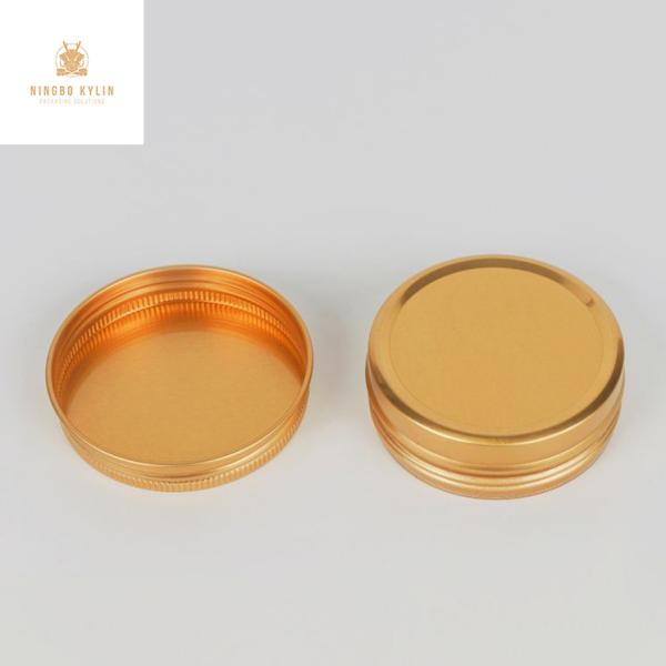 ISO14001 Leakproof Aluminum Jar Cap , K906-3 Reusable Aluminium Cap For Bottle