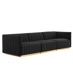 Cara furniture factory direct salsofa set module 3 seater sofas luxury velvet fabric upholstered Living room