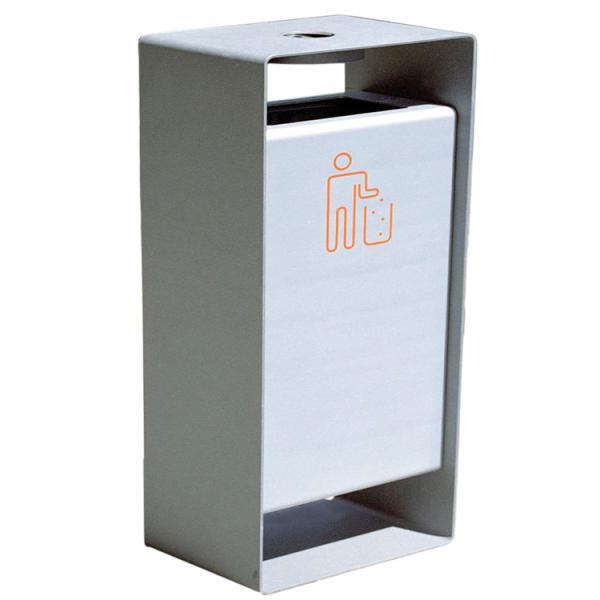 SGS Certificate  45L Outdoor Metal Trash Can With Ashtray