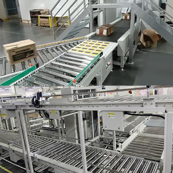ESD-Safe Roller Conveyor Line with Drum Width 400 mm and Belt Speed 0-10 m/min For PCB Assembly