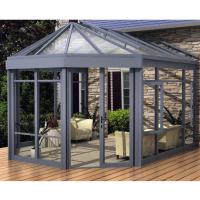 Outdoor Glass Sunroom Laminated Tempered Glass Curved Roof Sunroom Aluminum Frame Inclined Roof Aluminum And Glass Greenhouse