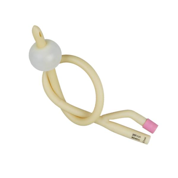 Disposable 1 2 3 Way Latex Foley Catheter No 12 Indwelling Urinary Catheter 16Fr 18Fr