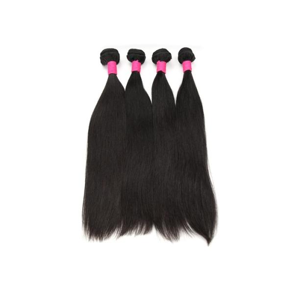 Glossy Straight Virgin Brazilian Human Hair Extensions For Adults Clean & Neat Ends