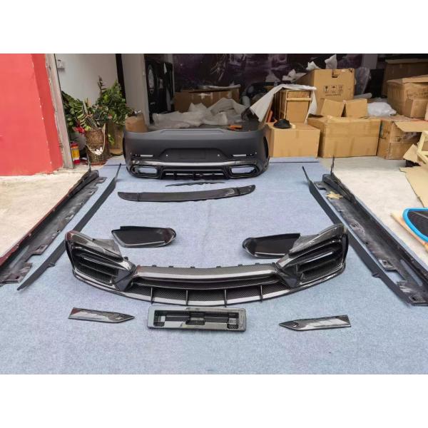 Para el Mercedes AMG GT50 53 63 Fibra de carbono Kit de carrocería AMG GT50 53 63 Actualizado Top Style Fibra de carbono delantera de labio difusor spoiler