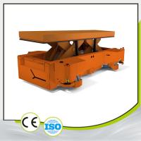 Capacidad de carga 10T AGV Vehículo guiado automáticamente Mecanismo de tijeras electrohidráulico Cuatro volantes