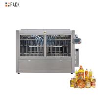 Bomba de pistón automática 500ml-5000ml Maquina de llenado y sellado de aceite de palma para botellas