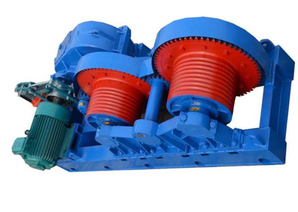 Single Double Drum Electric Wire Rope Winches 7.7mm-65mm Rope Dia