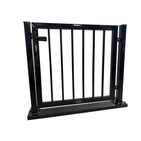 Pvc зеленого цвета ворот загородки сада металла солнечности устойчивый покрыл сваренную трубу одиночную