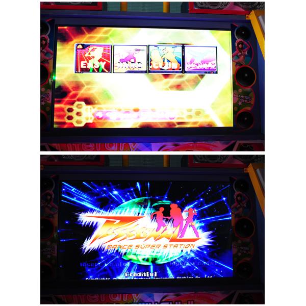 55 Inch Music Dancing Redemption Game Machine Iron Box Material