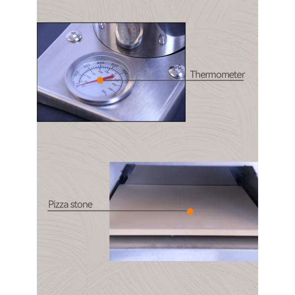 Торговая газовая пиццерия на открытом воздухе с пиццерийным камнем и аксессуарами