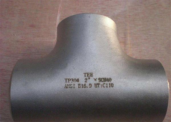 F904L SS Reducing Pipe Tee Dn1000 8 Inch Galvanized API ISO SGS