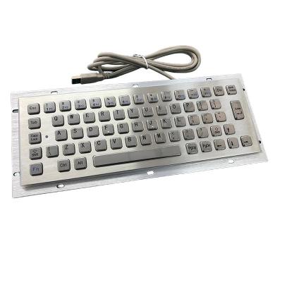IP65 / IK07 Stainless Steel Keyboard waterproof dustproof Industrial Keyboard Rear Panel Mounted -40℃