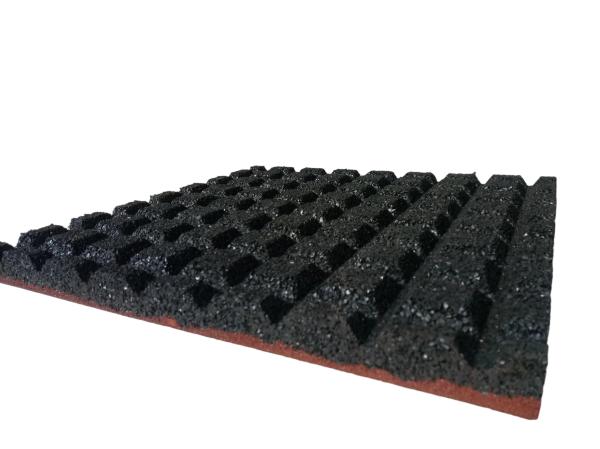 Black Outdoor Rubber Floor Lightweight Playground Rubber Tiles 15mm 20mm 25mm 30mm 40mm 50mm