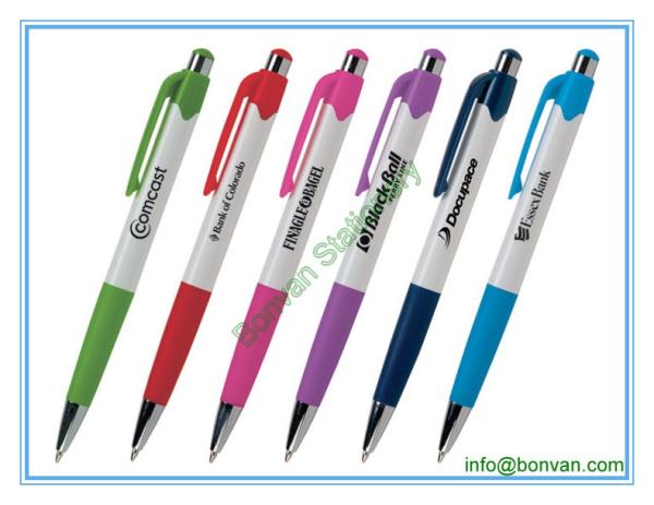 silk screen printing plastic ballpen,economical plastic pen