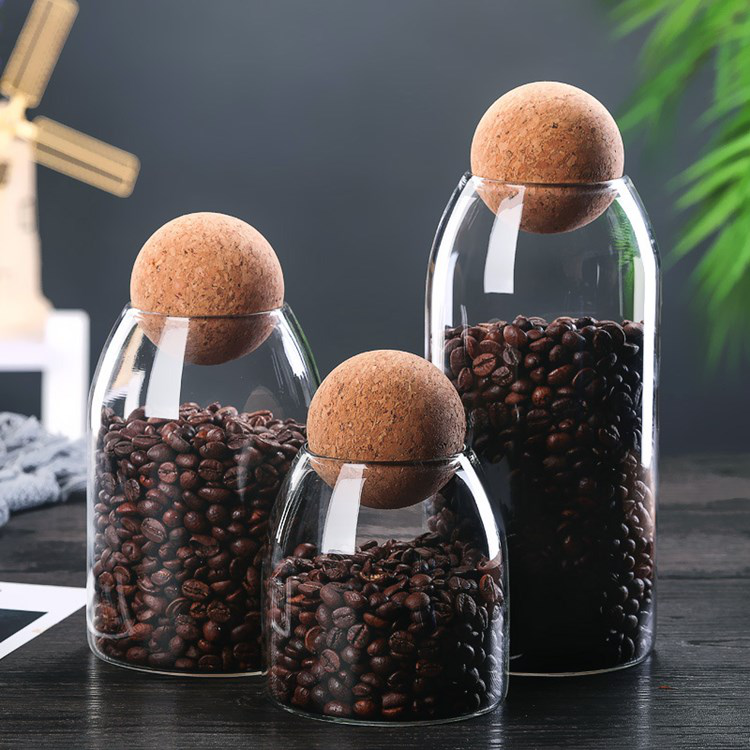 Anti Deform Borosilicate Glass Spice Jar Storage Bottle With Waterproof Cork Stopper