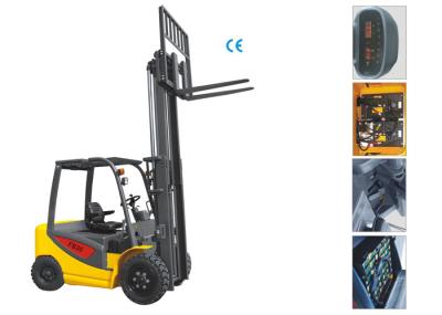 Lifting 6 Meters 3 Ton Electric Forklift , Triplex Wide View Mast Small Electric Forklift