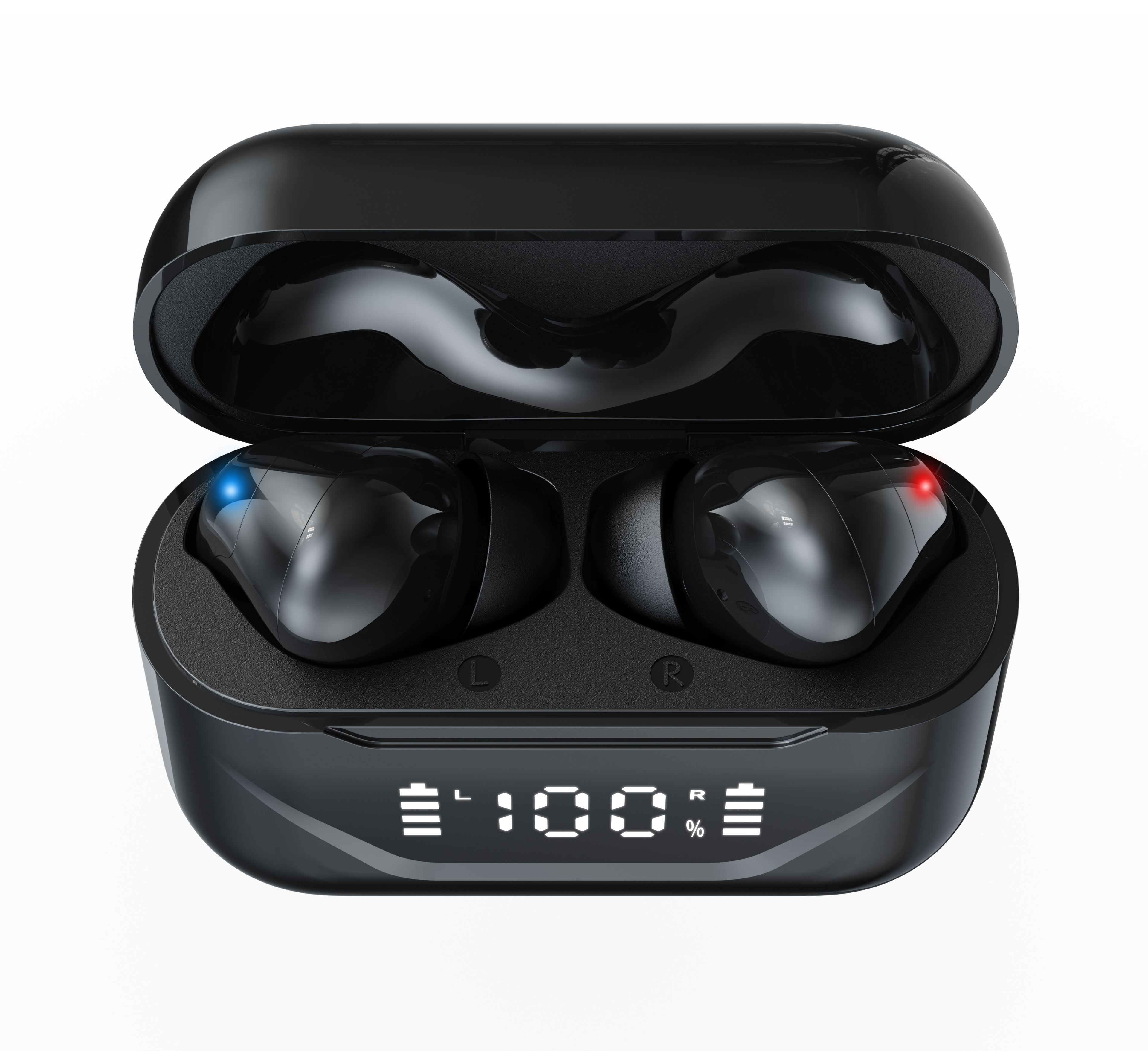 Wireless Earphones 5.3 Edition LED Battery Display ENC Call Noise Reduction True Wireless Stereo In Ear Earphones 360 ° Panoramic Stereo I5 Sweatproof Sports Running Fitness Suitable for Mobile Phones