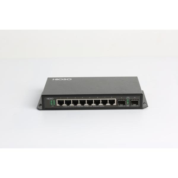 HiOSO Wall Mounting 1490nm Gigabit Ethernet Switch , Gigabit SFP Switch