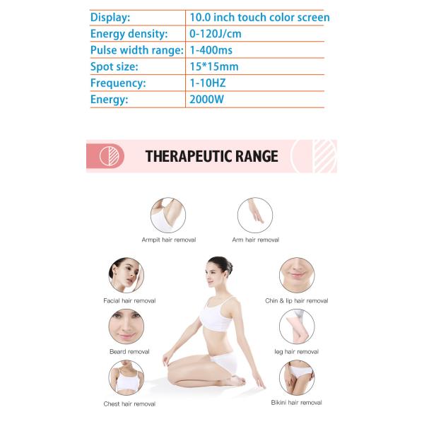 Система лазера удаления волос машины лазера диода Epilation 808NM