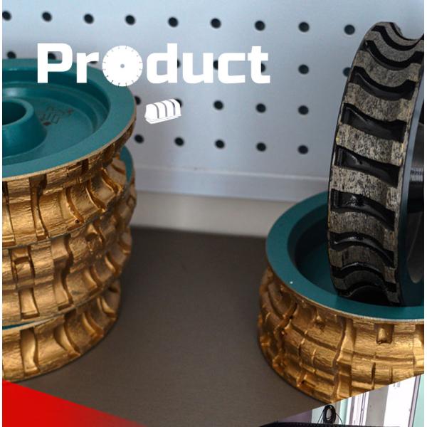 Vacuum Brazed Stone Edge Diamond Bore Profile Grinding Wheel 64-134mm Metal Powder