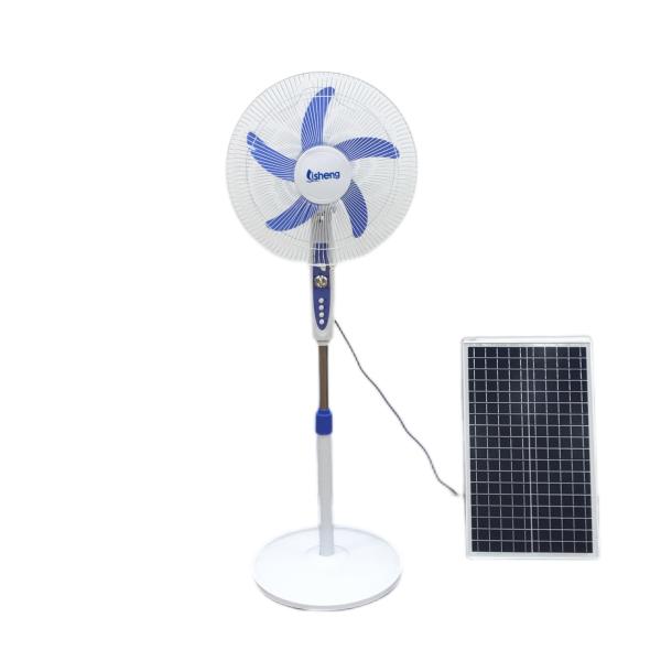 Industrial Cooling Plastic Floor 12V DC Electric Energy Saving 16 Inch Stand Fan With Timer